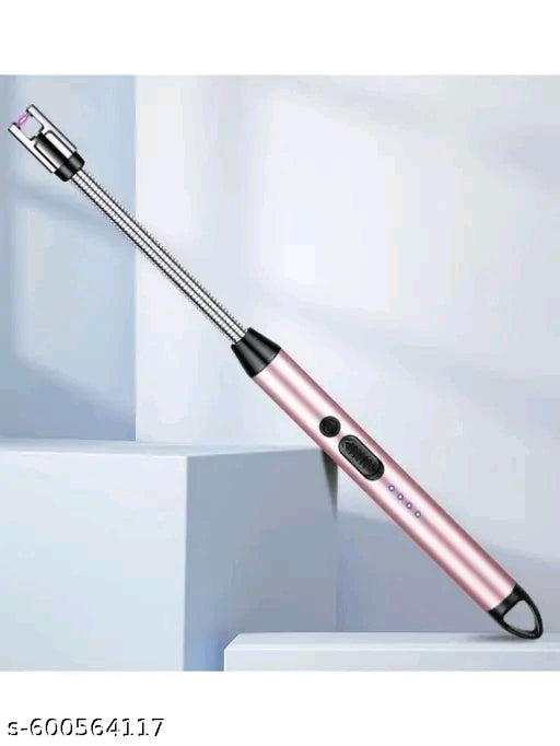 (BUY 1 GET 1 FREE )Gas Lighter for Kitchen Rechargeable Electric Lighter for Gas Stove & Candle with USB Charging Port Electric Lighter for Kitchen, Candles, Pooja Tools, 360° Flexible & Windproof